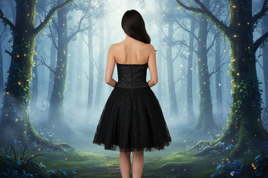 Black and Silver Dress