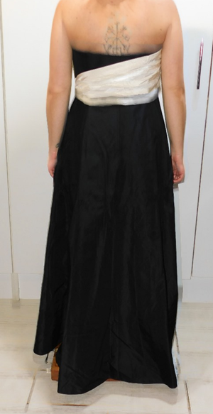 Black Dress with Cream Belt