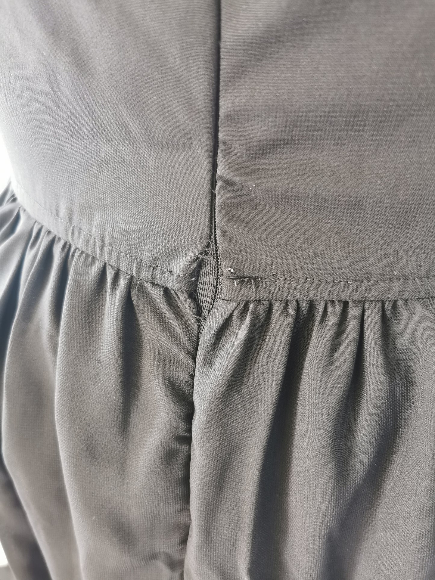 Smart Casual Black Dress with Sequence Bodice