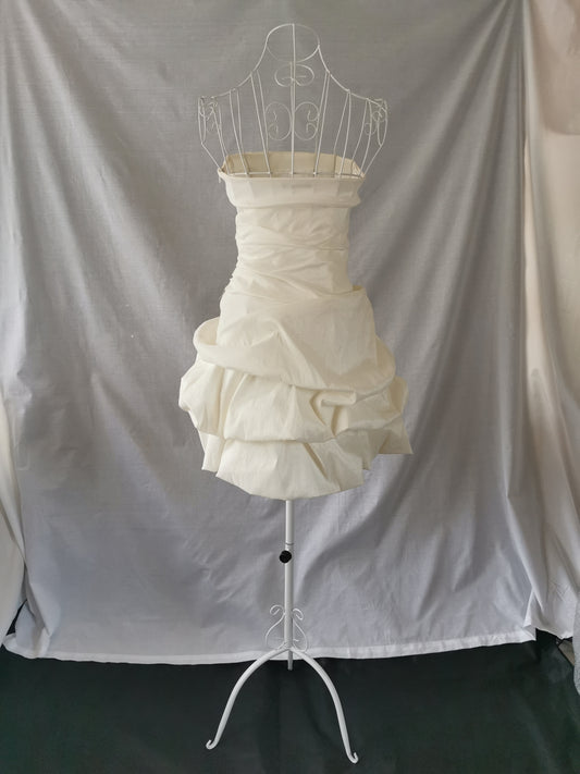 Cream Dress with side Detail