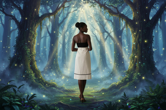 White and Black Dress