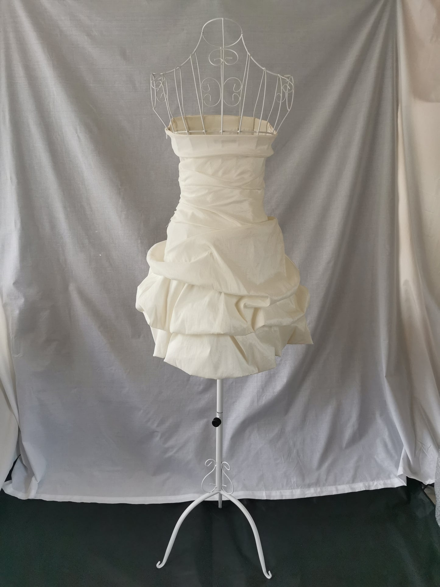 Cream Dress with side Detail