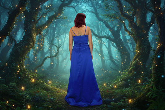 Royal Blue Dress with bust detail