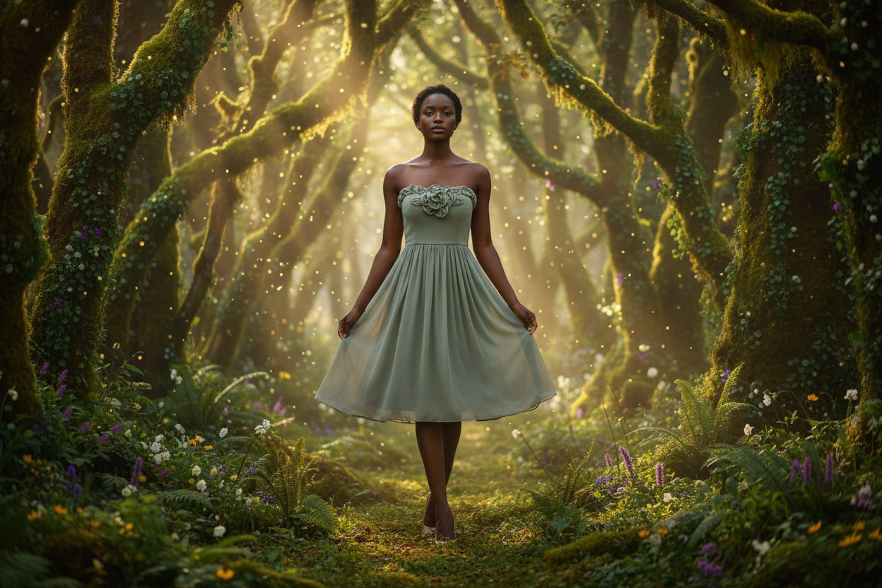 Mint Knee Length Dress