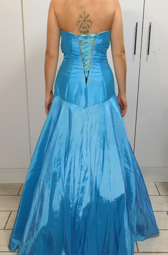 Turquoise Tiffany Ball Gown