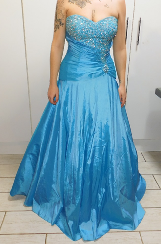Turquoise Tiffany Ball Gown
